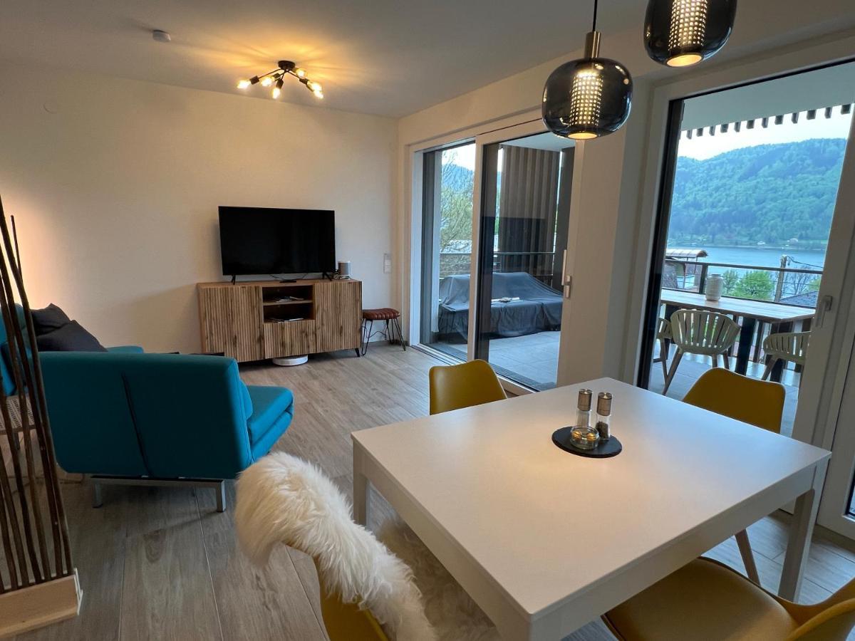 Ferienwohnung Mit Seeblick - Ossiacher See Gerlitzen Sattendorf Ngoại thất bức ảnh