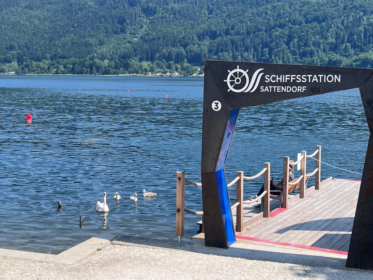 Ferienwohnung Mit Seeblick - Ossiacher See Gerlitzen Sattendorf Ngoại thất bức ảnh