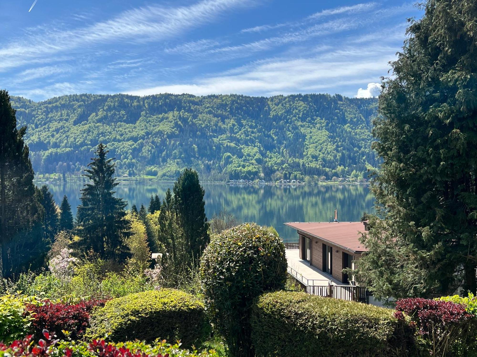 Ferienwohnung Mit Seeblick - Ossiacher See Gerlitzen Sattendorf Ngoại thất bức ảnh